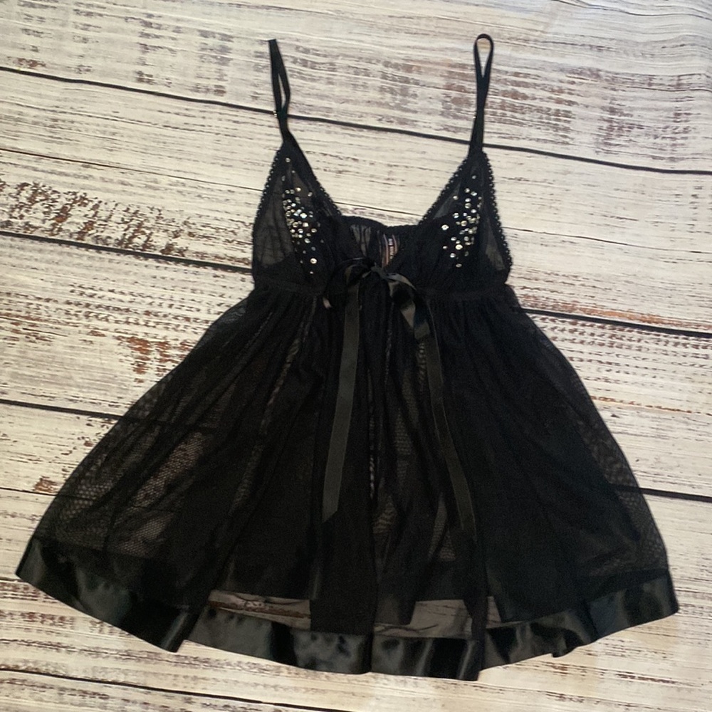 Babydoll Sexy Little Things Black Lingerie from Victoria Secret